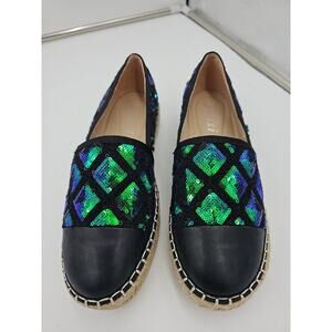 Jijixi Sequins Comfort Loafers Size 240 US 7.5